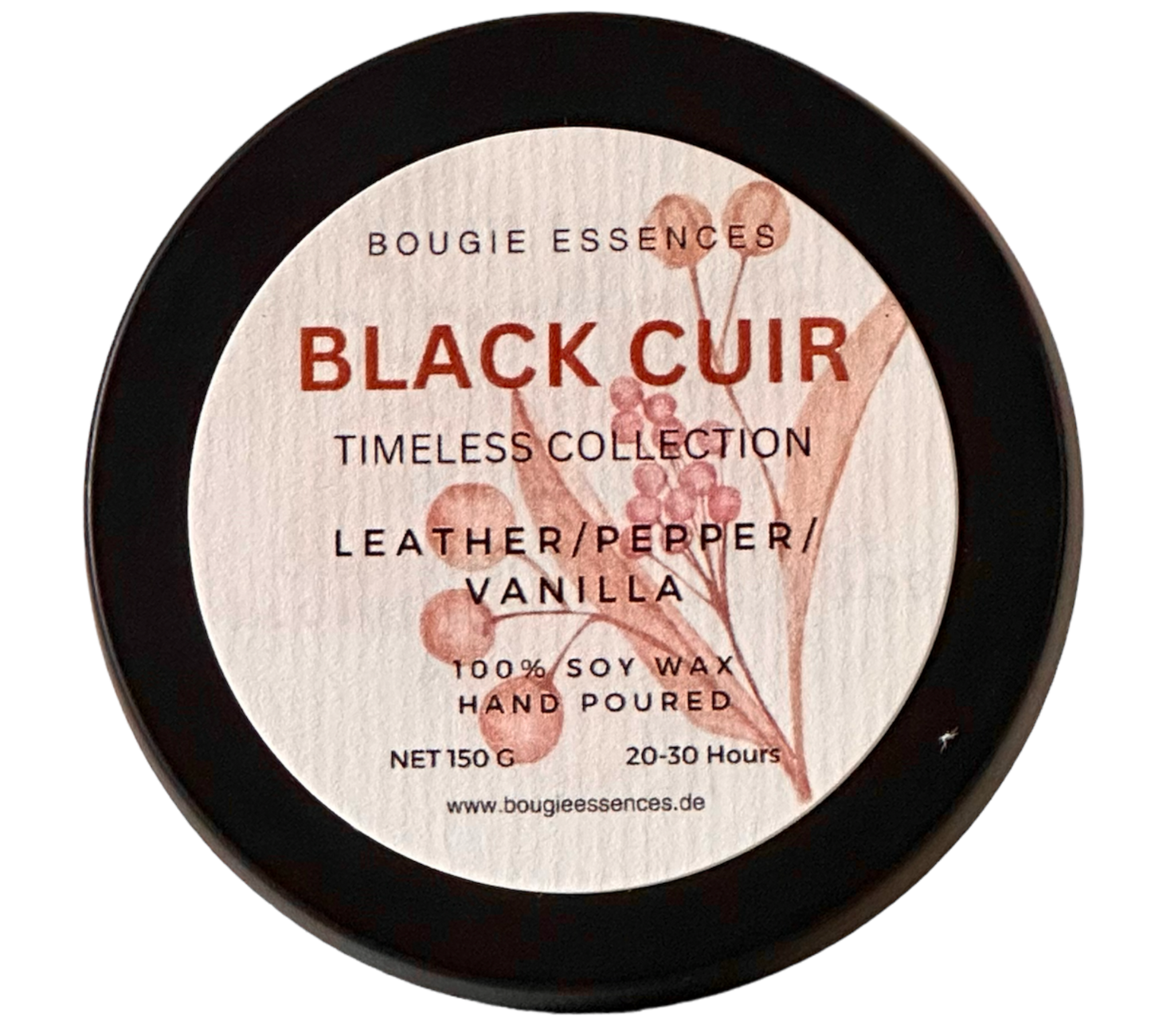 Duftkerze - Aromakerze - "Black Cuir“