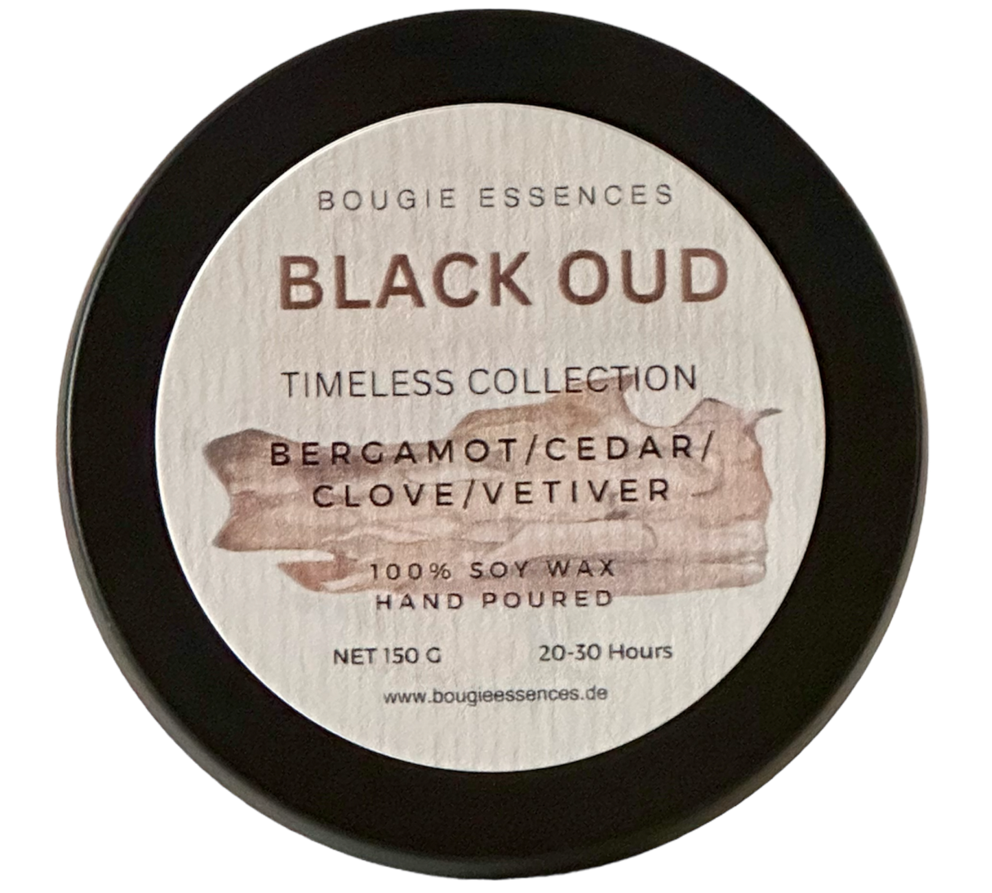Duftkerze - Aromakerze - "Black Oud“