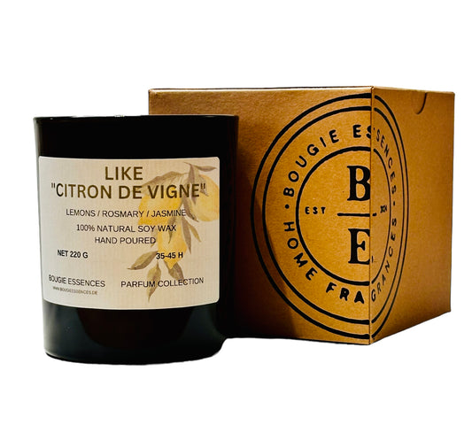 Parfumkerze - Duftzwilling - "inspiriert von Citron de Vigne“