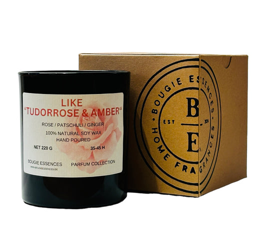 Parfumkerze - Duftzwilling  - "inspiriert von Tudor Rose and Amber“
