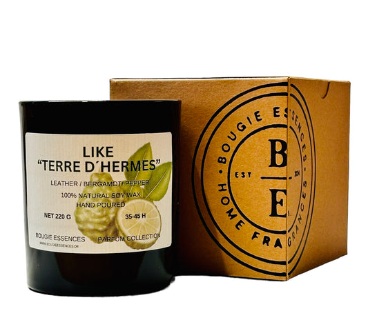 Parfumkerze - Duftzwilling  - "inspiriert von Terre d`Hermes“