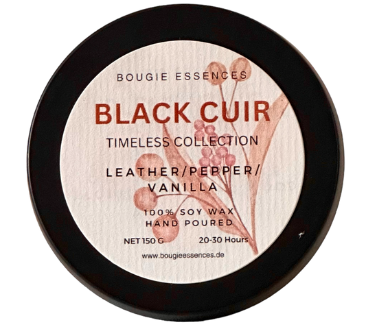 Duftkerze - Aromakerze - "Black Cuir“