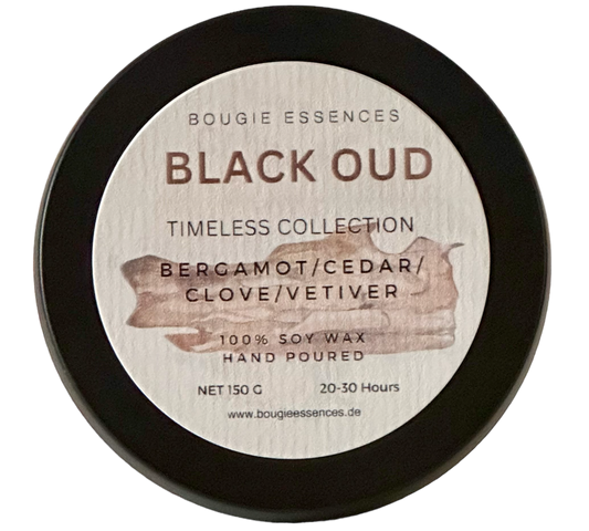 Duftkerze - Aromakerze - "Black Oud“