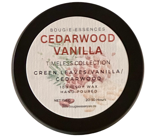 Duftkerze - Aromakerze - "Cedarwood and Vanilla“
