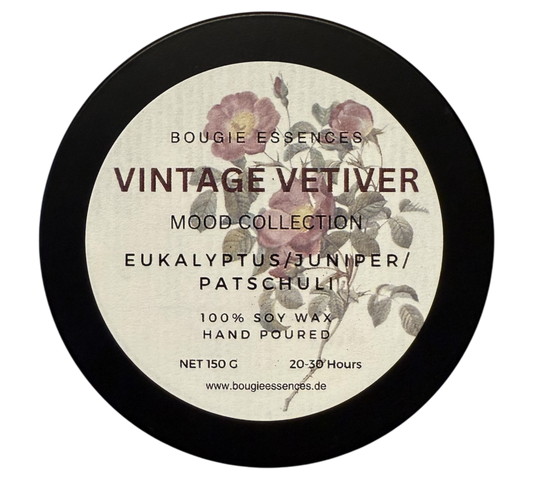 Duftkerze - Aromakerze - "Vintage & Vetiver“
